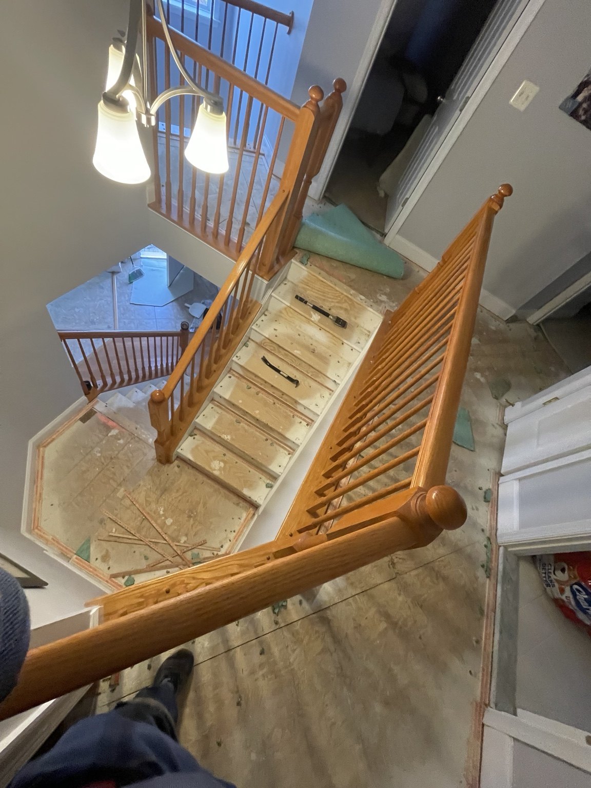Stair Prep & Subfloor Work